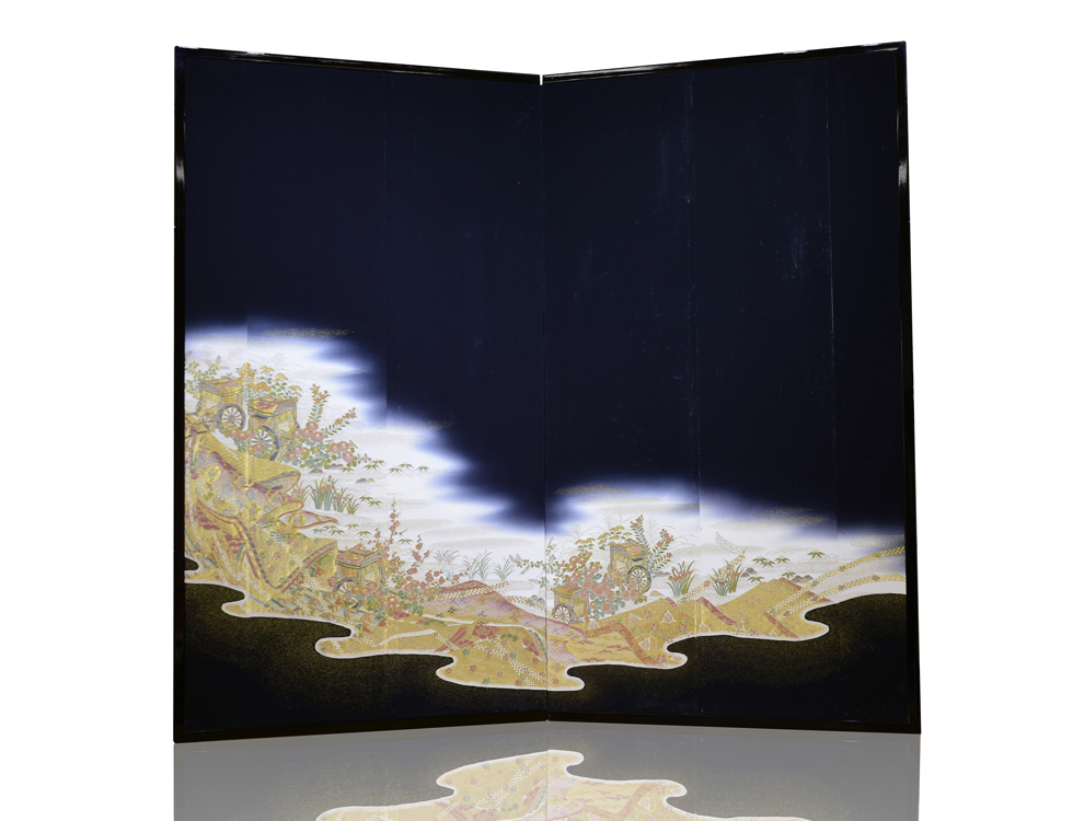 2曲 留袖屏風　H140cm×w80cm